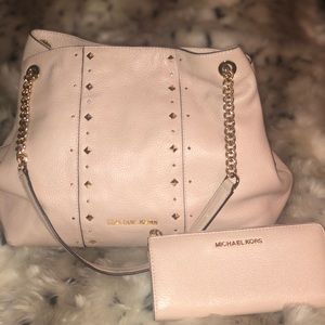 Michael Kors Leather Chain Shoulder Bag & Wallet